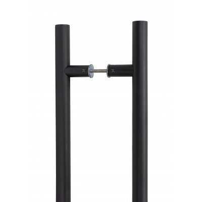 From The Anvil - Matt Black SS (316) 0.6m T Bar Handle B2B Fix 32mm 50256