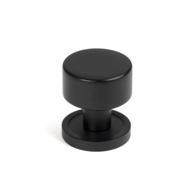 From The Anvil - Matt Black Kelso Cabinet Knob - 25mm (Plain) 50337