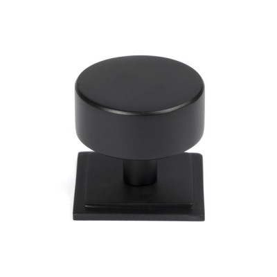 From The Anvil - Matt Black Kelso Cabinet Knob - 38mm (Square) 50345