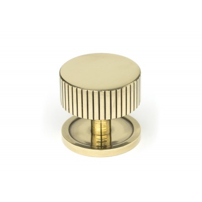 From The Anvil - Aged Brass Judd Cabinet Knob - 38mm (Plain) 50383