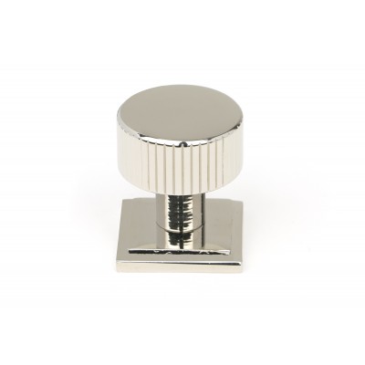 From The Anvil - Polished Nickel Judd Cabinet Knob - 25mm (Square) 50391