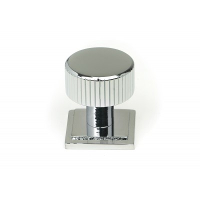 From The Anvil - Polished Chrome Judd Cabinet Knob - 25mm (Square) 50402
