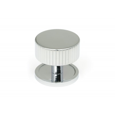 From The Anvil - Polished Chrome Judd Cabinet Knob - 38mm (Plain) 50406