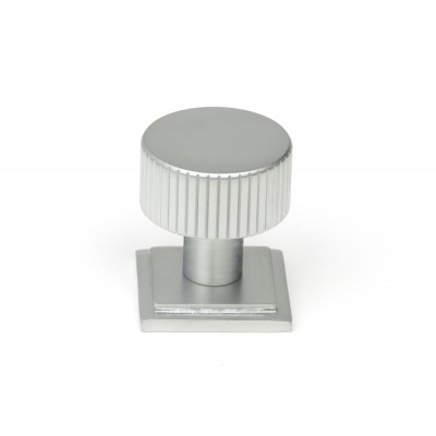 From The Anvil - Satin Chrome Judd Cabinet Knob - 25mm (Square) 50414