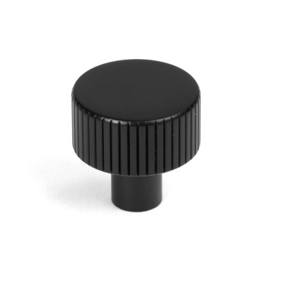 From The Anvil - Matt Black Judd Cabinet Knob - 25mm (No rose) 50425