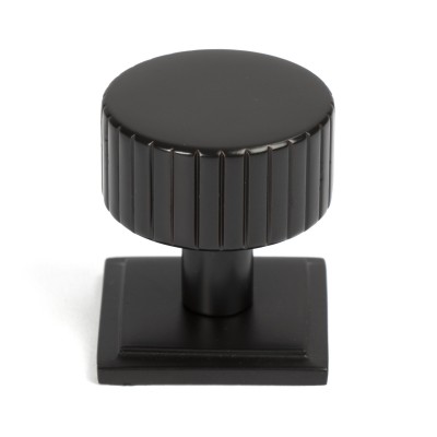 From The Anvil - Aged Bronze Judd Cabinet Knob - 32mm (Square) 50453