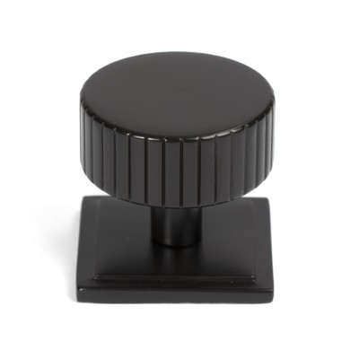 From The Anvil - Aged Bronze Judd Cabinet Knob - 38mm (Square) 50456