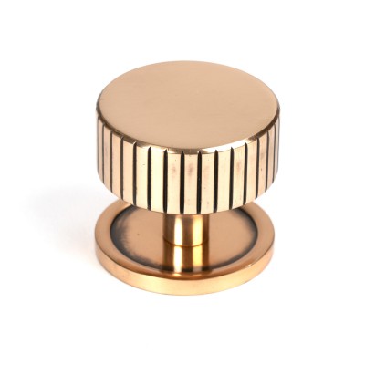 From The Anvil - Polished Bronze Judd Cabinet Knob - 38mm (Plain) 50478