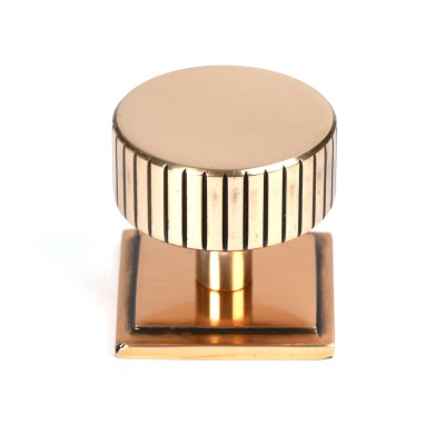 From The Anvil - Polished Bronze Judd Cabinet Knob - 38mm (Square) 50480