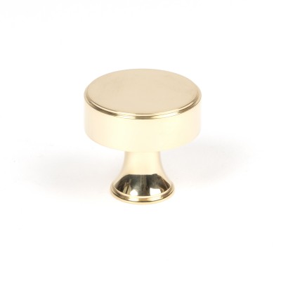 From The Anvil - Polished Brass Scully Cabinet Knob - 32mm 50485
