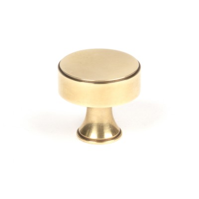 From The Anvil - Aged Brass Scully Cabinet Knob - 32mm 50499