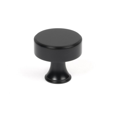From The Anvil - Matt Black Scully Cabinet Knob - 32mm 50555