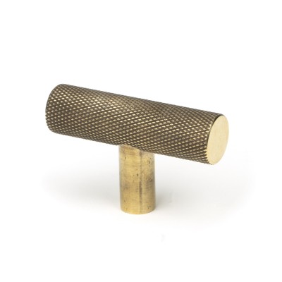 From The Anvil - Aged Brass Brompton T Bar Handle 50569