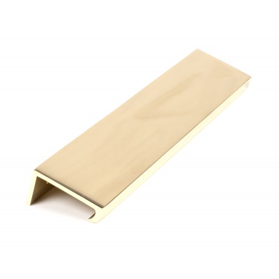 From The Anvil - Polished Brass 200mm Plain Edge Pull 50676