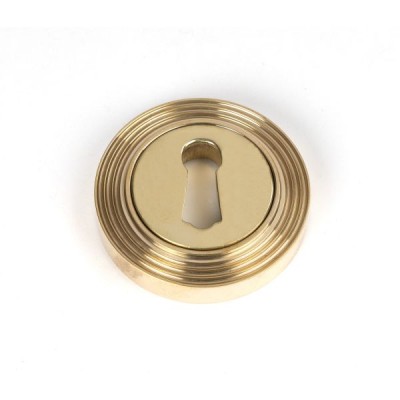 From The Anvil - Polished Brass Round Escutcheon (Beehive) 50748