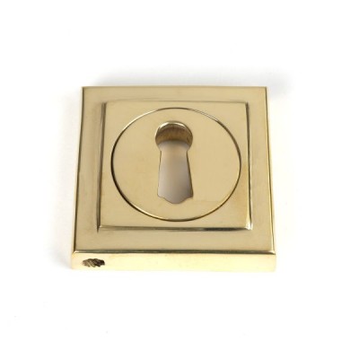 From The Anvil - Polished Brass Round Escutcheon (Square) 50749