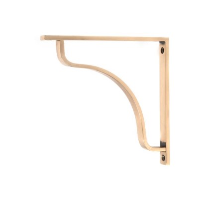 From The Anvil - Polished Bronze Abingdon Shelf Bracket 200 x 200mm 51103
