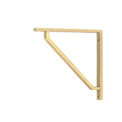 From The Anvil - Satin Brass Barton Shelf Bracket 150 x 150mm 51107
