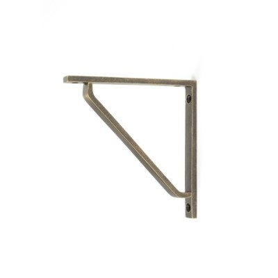 From The Anvil - Burnished Brass Barton Shelf Bracket (150mm x 150mm) [51108]