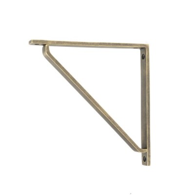 From The Anvil - Burnished Brass Barton Shelf Bracket (200mm x 200mm) [51118]
