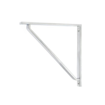 From The Anvil - Satin Chrome Barton Shelf Bracket 200 x 200mm 51120