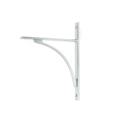 From The Anvil - Satin Chrome Apperley Shelf Bracket 260 x 200mm 51130