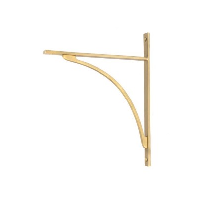 From The Anvil - Satin Brass Apperley Shelf Bracket 314 x 250mm 51137