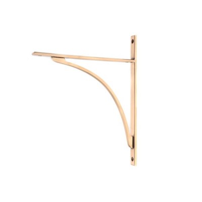 From The Anvil - Polished Bronze Apperley Shelf Bracket 314 x 250mm 51143