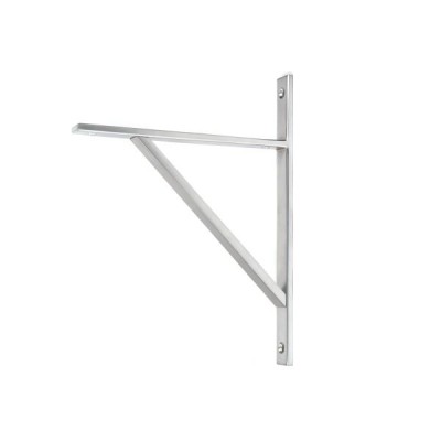 From The Anvil - Satin Chrome Chalfont Shelf Bracket 260 x 200mm 51150
