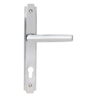 From The Anvil - Polished Chrome Art Deco Slimline Lever Espagnolette Lock Set 51188
