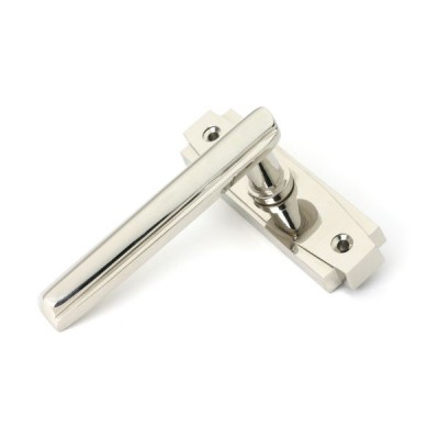 From The Anvil - Polished Nickel Art Deco Lever On Rose Set 51193