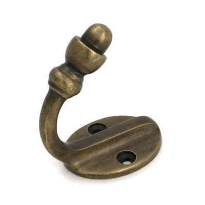 From The Anvil - Burnished Brass Coat Hook [51301]