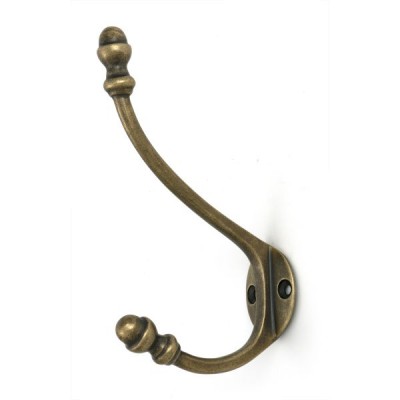 From The Anvil - Burnished Brass Hat & Coat Hook [51303]