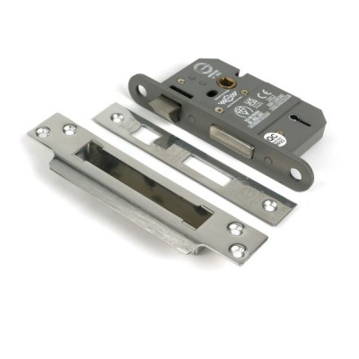 From The Anvil - Polished SS 2.5inch 5 Lever BS Sash Lock [51343]