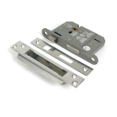 From The Anvil - Polished SS 3inch 5 Lever BS Sash Lock [51353]