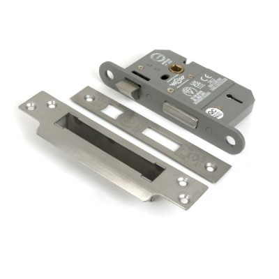 From The Anvil - Satin Chrome 2.5inch 5 Lever BS Sash Lock KA [51360]