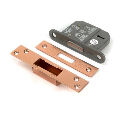 From The Anvil - Polished Bronze 2.5inch 5 Lever BS Dead Lock [51412]