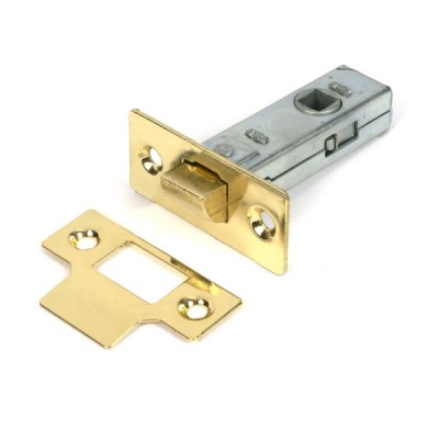 From The Anvil - Polished Brass 2.5 inch Tubular Mortice Latch [51725]
