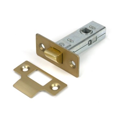 From The Anvil - Satin Brass 2.5 inch Tubular Mortice Latch [51727]
