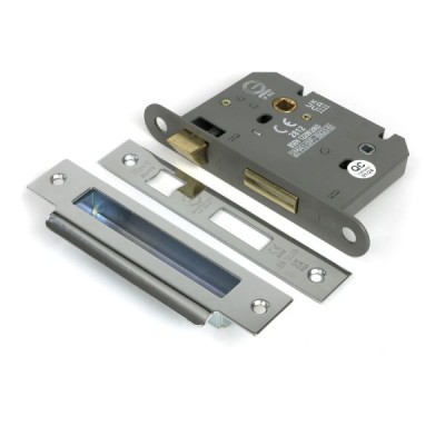 From The Anvil - Polished Chrome 3inch Heavy Duty Bathroom Mortice Lock [51794]
