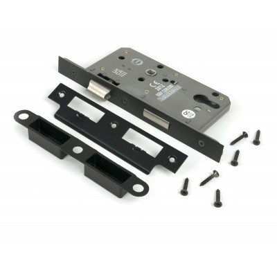 From The Anvil - Aged Bronze Euro Din Sash Lock - 60mm Backset/72mm Centre [51806]