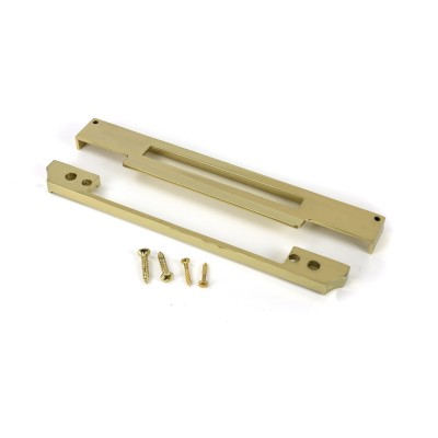 From The Anvil - Polished Brass 1/2 inch Rebate Kit for Euro Din Sash Lock [51810]