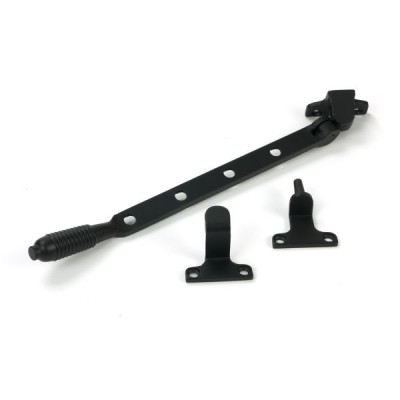 From The Anvil - Matt Black 10inch Reeded Stay (Steel Window) [52020]