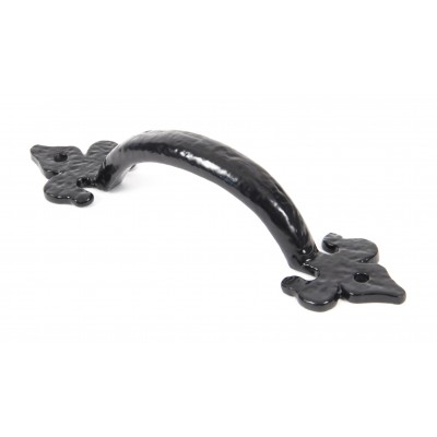 From The Anvil - Black Cast 6" Fleur De Lys Pull Handle 73141