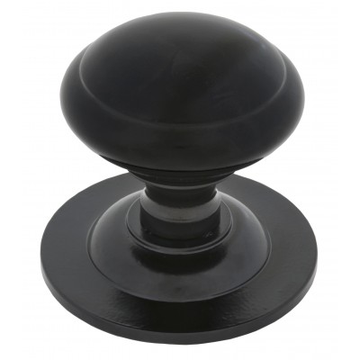 From The Anvil - Black Round Centre Door Knob 83506