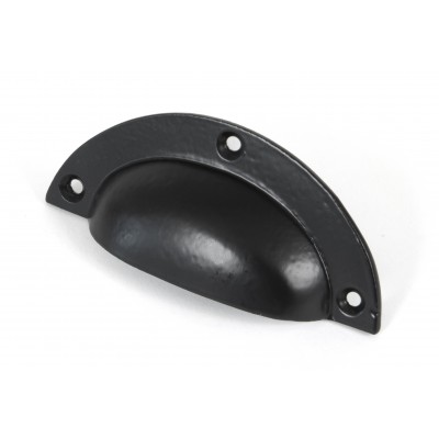 From The Anvil - Black 4" Plain Drawer Pull 83680
