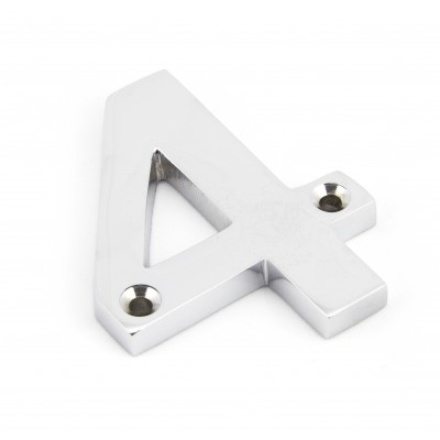 From The Anvil - Polished Chrome Numeral - 4 - 83724