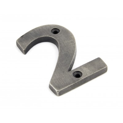 From The Anvil - Antique Pewter Numeral - 2 - 83732