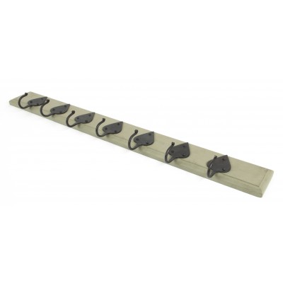 From The Anvil - Olive Green Cottage Coat Rack 83747
