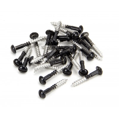 From The Anvil - Black SS 3.5 x 25mm Round Head Screws (25) 83756